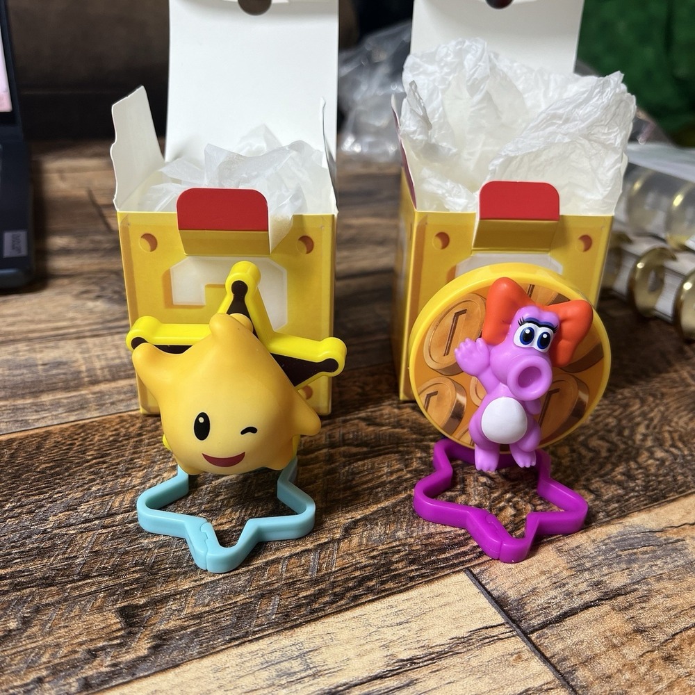 Super Mario Galaxy McDonalds Toys 2026 Luma & Birdo NEW